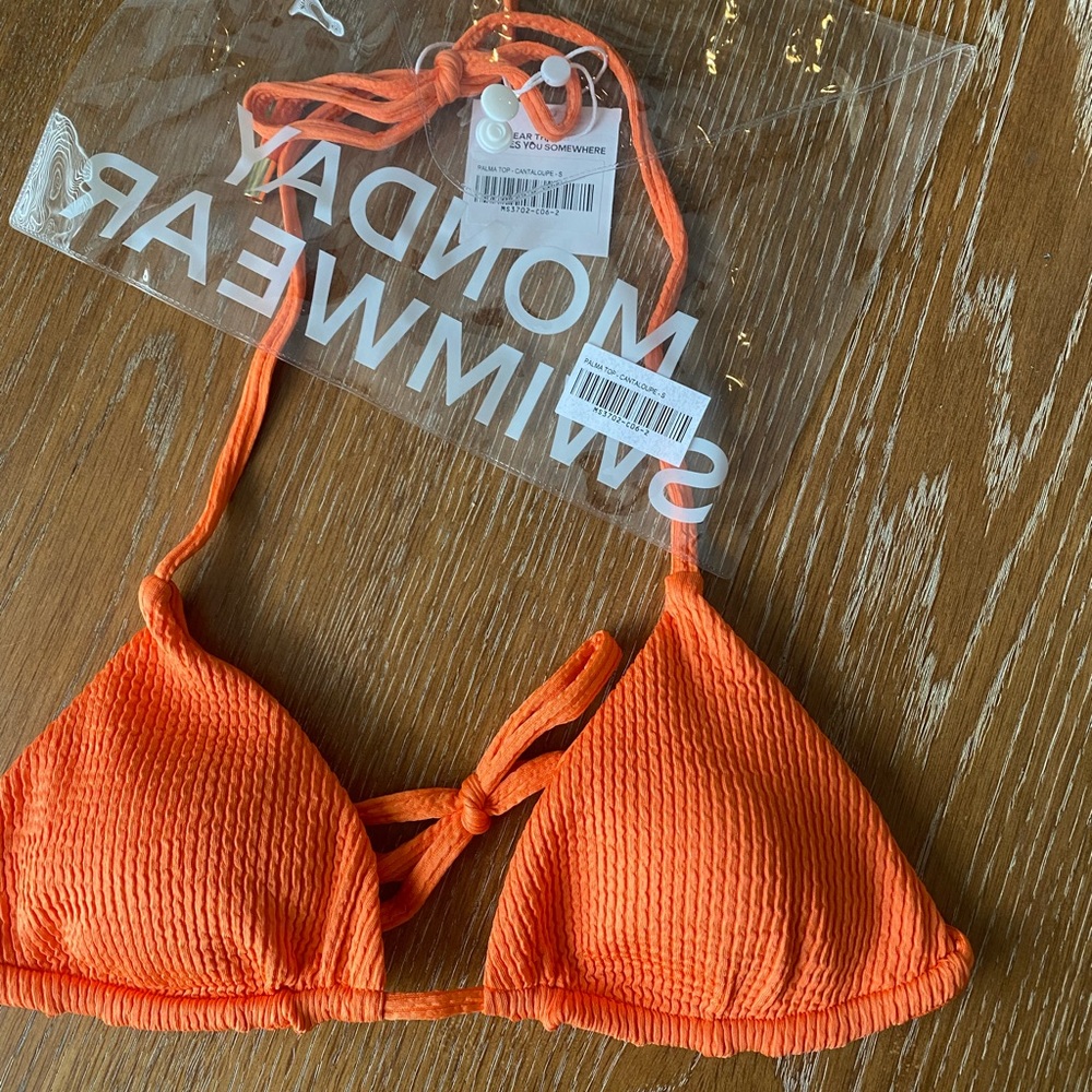 Monday Swimwear Palma Bikini Top - Cantaloupe